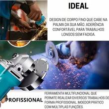 Angle Grinder/Sander 900w 115mm 4.1/2 11000rpm 220V/110V - Xem 4