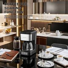 SOKANY 04044 咖啡/茶壺，650W，750ml，LED，一鍵操作，金屬機身，附湯匙/壺/濾網，適用於家庭/辦公室，咖啡愛好者的首選 - 查看 6