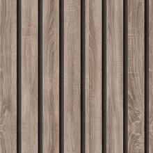 Adhesive Wallpaper With Ribbed Design, Aged Wood Pattern, Medium Strips - Multicolored 25 - View 7