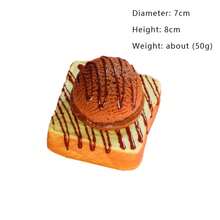 1pc Soft Slow Rebound Realistic Toast Ice Cream Bread Model, Commercial Sample Display, PU Material - Multicolor - View 10