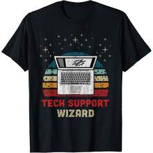 Tech Wizard Soporte técnico y puerto de TI Gift Uni T- - Negro - Ver 1