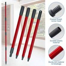 Spin Mop Replace, Base, Mop Handle OCedar EasyWring 1 System, Include 2 Microfiber Mop, 1 Sturdy Iron 30 - 58 Inch Mop Handle, 1 Scrubber, 1 Spin Base - 2 đầu lau màu xanh dương + 1 bộ cán lau + 1 đế + 2 chổi - Xem 3