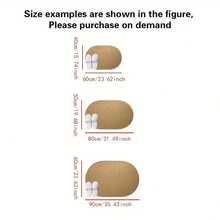 这款现代椭圆形地毯采用复古棕色菠萝图案，完美契合简约风格的家居装饰。这款地毯风格独特，适合北欧地面铺设，可用于阳台、露台、门口、花园和入口处。它是春季新品。 - 彩色 - 查看 8