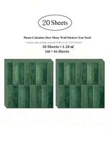 1/10/20 Piezas Azulejos de pared autoadhesivos de color dopamina - Azulejos de salpicadero brillantes para cocina y baño, fácil DIY, pegatinas de azulejos de pared autoadhesivas y removibles, adecuadas para salpicadero de cocina y baño de vacaciones - Multicolor - Ver 22