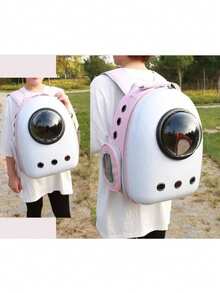 宇航员猫咪背包 - 泡泡窗太空舱宠物包，透气透明猫狗旅行包，适合徒步旅行和航空旅行 - 彩色 - 查看 7