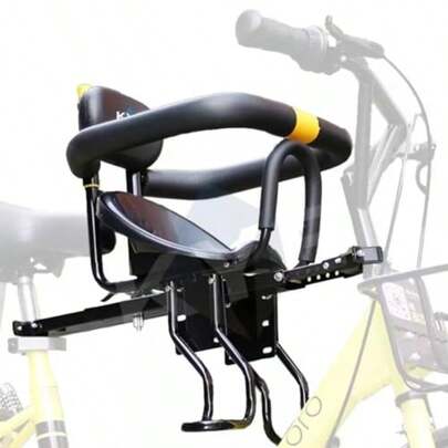 Delantero Asiento para icleta de s Ajustable y  con Reposabrazos Desmontable Ideal para icletas de Montaña y Plegables Perfecto para s de 8 Meses a 6 Años