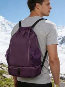 SEYATULLH Large Capacity Basketball Backpack, Breathable Sports Bag, Unisex Basketball Storage Bag