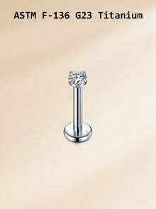 16G Titanium Alloy Lip Stud 3mm Ball CZ Lip Ring Monroe Lip Ring For Women, G23 Cartilage Earring, Barbell Length 6mm 8mm 10mm Body Piercing Jewelry - Lip Stud - View 10