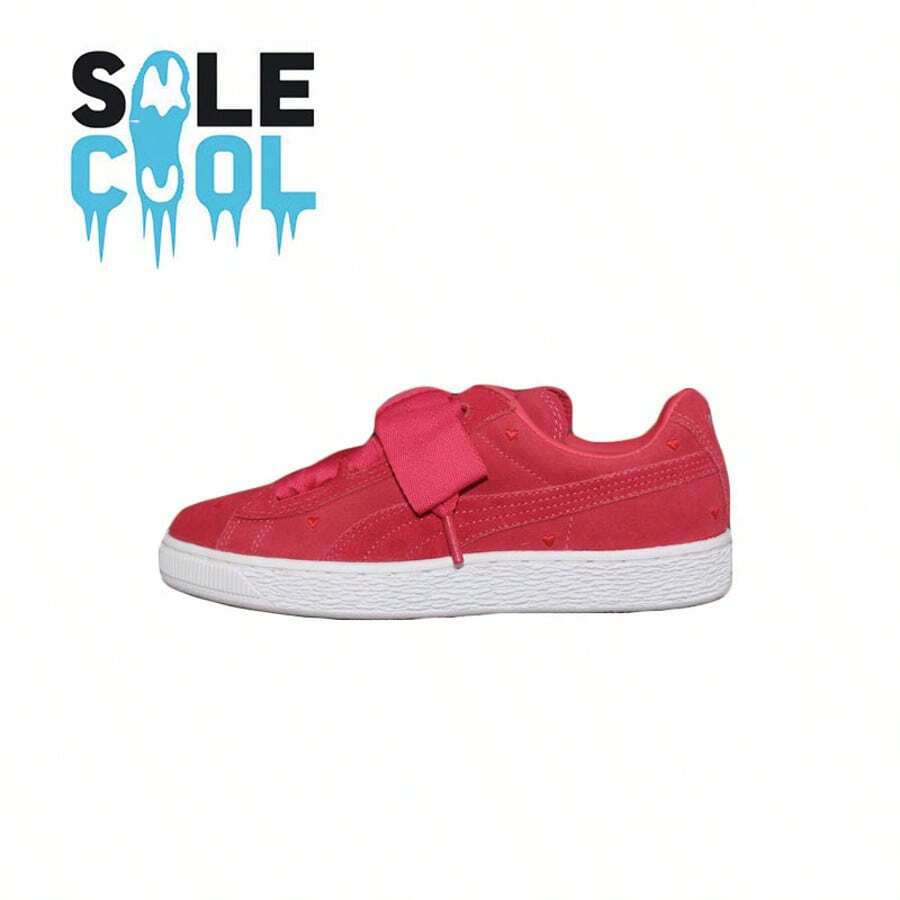 Puma Suede Heart Jr RED Shoes 365135-01 Halloween - Đỏ - Xem 1