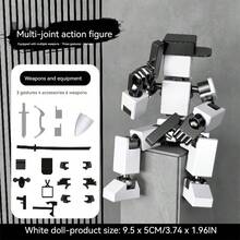 1套 2026新款第五代多关节可变形人偶 - 全新组装DIY减压解压玩具 - 节日礼物 - 桌面减压玩具 - 自组装可拆卸人偶玩具 - 生日礼物 - 完美礼物 - 新年礼物 - 彩色 - 查看 15