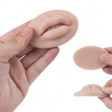 2 Pcs 5D Soft Silicone Realistic Lips Practice Module For Semi Permanent Make Up - Silicone Microblading Practice Fake Skin Lips - Lips Tattoo - Tattoo Practice Lips - Multicolor - View 5