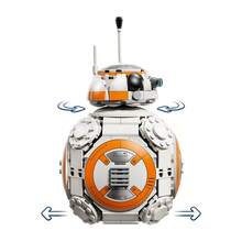 LEGO Bloques de construcción Star Wars BB-8 R2-D2 Robot, adecuados para niños y niñas mayores de 10 años, se pueden jugar y exhibir, con cabeza giratoria y acción de brazo ardiente, regalo de cumpleaños ideal, 75452 - 75452 - Ver 4