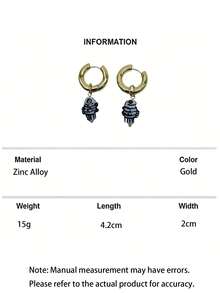 1 Pair Elegant Multicolor Chinese Ceramic Flower Fashion Luxury Women Earrings, Women's Fashion Accessory - Multicolor - View 13