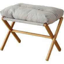 Office Furniture SetDpofirs Taburete para Pies Suave Taburete con Reposapiés Patas en X Multifuncionales Respetuosas con la Piel para Oficina y Dormitorio Grey - Gris - Ver 6