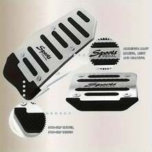 2pcs Anti-Slip Car Pedal Cover Set - Alloy Brake, Accelerator, Clutch Pedals - Fit For Sedan, SUV, ATV - Automatic Transmission Replacement Kit, Non-Slip Rubber Pads, Durable Foot Pedals | Ergonomic Foot Pedals | Durable Foot Pedals For New Year