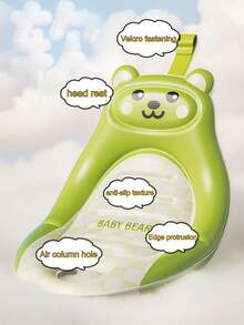 1个婴儿充气浴缸，可折叠室内浴缸，适合幼儿，可坐可躺 - 彩色 - 查看 8