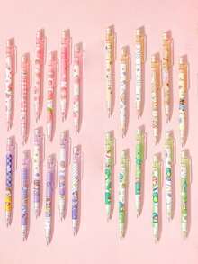 0.5mm Automatic Pencil With Rubber No Refill Cute Style Writing Tool For Students School Office Teaching Writing Tool (Random Style) Back-To-School Season Starting School Season - Multicolor - View 6