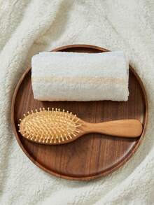 1pc Premium Air Cushion Massage Hair Brush, Wooden Hair Comb For Hair Smoothing, Suitable For Women And Men