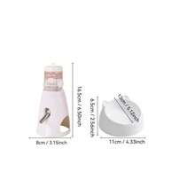 1个80毫升容量宠物喂食器/饮水器，带滚珠分配器，100毫升喂食碗，15°倾斜设计，方便喂食并保护颈部 - 彩色 - 查看 3