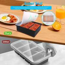 1pc Silicone Ice Cube Tray With Lid - Large Capacity Soft Ice Mold Suitable For Refrigerator, 1 Cup Size For Soups, Stews, Sauces - Dishwasher , Great For Christmas, Halloween, Easter, Thanksgiving - Multicolor - View 8