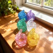 Juguete de descompresión con cristal de colores y giro, herramienta inteligente para el entrenamiento de enfoque y alivio del estrés para adultos - Multicolor - Ver 7