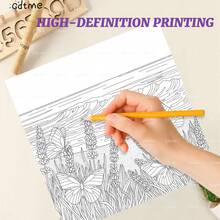 GDTME 全新蝴蝶涂色书：适合感恩节、新年、生日、情人节、开学季等各种场合。可作为礼物送给家人、朋友、爱人和青少年。采用厚实的珠光纸制成，尺寸为7.9 x 7.9英寸。也是母亲节和父亲节的绝佳礼物。 - YX-300 - 查看 4