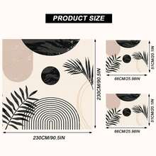 Boho Duvet Cover Queen Black Abstract Arch Sun Modern Mid Century Boho Bedding Sets For All Seasons, 3 Pieces Home Bedroom Decorations Soft Microfiber (Without Comforter) - Dark Grey - View 9