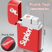 创意水枪打火机玩具，按压喷水，派对恶作剧道具，互动水上玩具，搞笑礼物！随机发货，新旧版本混装 - 彩色 - 查看 8