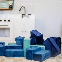 The Original Premium Plush Building Block For - Certified  Foam Blocks In Luxuriously Soft Fabric Covers - Set Of 24 OceanNot Only Can It Bring Enjoyment, But It Also Has Educational Value. - Multicolor - View 7