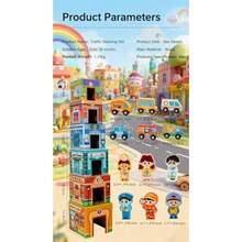 Montessori Wooden Stacking And Sorting Toys For Toddlers Community Helpers Garage Playset With Cars Numbered Nesting Blocks Educational Preschool Learning Toy For 3 4 Year Old Boys GirlsNot Only Can It Bring Enjoyment, But It Also Has Educational Value. - Multicolor - View 3