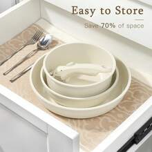 GIPP Non-Stick Cookware Set: High Temperature Resistance, No Sticking While Frying, Your Great Kitchen Helper!(7PCS) - White - View 6