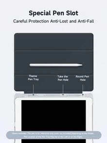 Ayotu Ốp bảo vệ iPad hình chuột nước Capybara kèm ngăn đựng bút - Tương thích với iPad 11 inch (A16 thế hệ 11 2025), 10.2 inch (2021/2020 thế hệ 9/8) và Galaxy Tab A8 10.5 inch (2022) | Tự động ngủ/thức | Ốp bảo vệ máy tính bảng tối giản - Nhiều màu - Xem 7