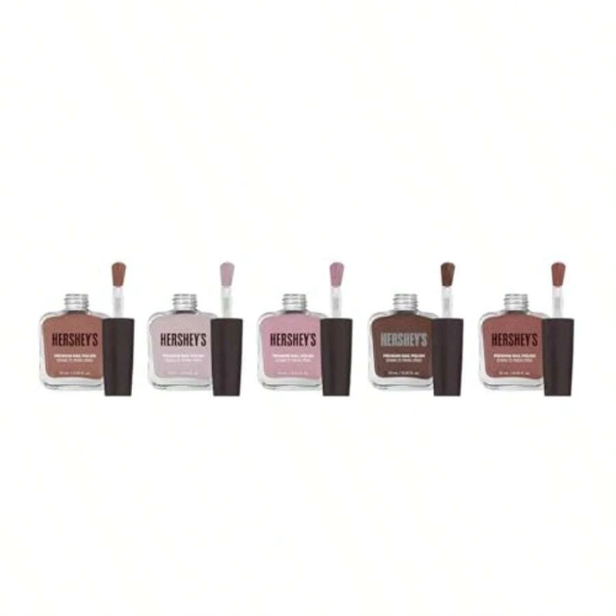 Republic Cosmetics - Set de 5 Esmaltes de uñas - barniz de uñas - esmaltes de uñas efecto gel - esmalte de uñas - nail polish - esmalte - pintura de uñas - Tonos Cafes y rosados - 10ml c/u - CafeRosados - Ver 1