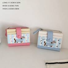 新款腊肠犬钱包 大容量短款钱包 可爱零钱包 生日礼物 女士钱包 迷你钱包 小钱包 可爱钱包 女士钱包 旅行必备证件夹 身份证夹 - 彩色 - 查看 4