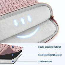 13.3 Pulgadas Funda Portátil,13-13.3 Pulgadas Laptop Bolsa Compatible con MacBook Air 13 13.6 M4 M3 M2 M1/Pro 13/14, HP   ASUS,Espigas de Trigo Manga Acolchada con Asa&Bolsillo,Rosa,36682291 - Marrón Mocha - Ver 6