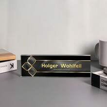 1 Stück personalisiertes Acrylglas Büro Schreibtisch Namensschildchen, luxuriöser Retro-Stil, individuell gestaltetes Büro Schreibtisch Namensschildchen, Büro Schreibtisch Dekoration, Büro Zubehör, Lehrer Chef Kollege Mitarbeiter Dankeschön Geschenk (Gravur Muster 1), individualisiertes Geschenk, Geburtstag Abschluss Dekoration, Feiertags Kalender - Verschiedenfarbig - Übersicht 18