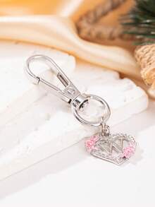 1pc Metal Lobster Clasp Hook, DIY Jewelry Making Accessory (With 26 Letter Copper Pendant), Suitable For Keychain, Necklace, Bracelet, Etc.