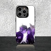 Funda de Teléfono Azure x Two Time Fanart para 17,16,15,14,13,12,11,Pro,Max,Plus, Cubierta Negra Mate a Prueba de Golpes - z3 - Ver 4