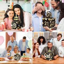 Feliz 13 Cumpleaos Caja de Dinero en Efectivo de Regalo Set, Sorpresa Pull Out Caja de Regalo de Dinero con 30Pcs Bolsas Transparentes - Maneras Divertidas de Dinero en Efectivo Como un 13 Cumpleaos de Regalo Para las Nias Los Nios - Hucha-05 - Ver 7