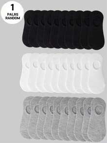 30 Pares Calcetines Invisibles Antideslizantes Y Transpirables De Corte Bajo Con Rayas Negras, Blancas Y Grises Para Mujeres, Prevención Del Mal Olor Y Absorción De La Humedad - Multicolor - Ver 13