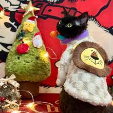 HAZOOWILL Thick Warm Winter Dog Sweater Jacket With 3D Lion Head - Lamb Fleece Pullover Hoodie Outfit For Small To Large Dogs, Cozy Pet Clothes For Pomeranian Chihuahua, Cute Costume For Christmas Festival& Daily Wear& Holiday Photos - Brown - View 2