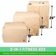 XGWGo Caja de Lanzamiento de Fitness 3 en 1 Plyo Jump  para Ejercicios de Todos los Nive de abilidad - como en la foto - Ver 2