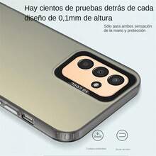 Funda de teléfono compatible para Samsung Galaxy A13 5G/A04s Carcasa metálica de silicona colorida de lujo efecto aurora a prueba de golpes cobertura completa protección contra huellas dactilares NT003 - Negra - Ver 8