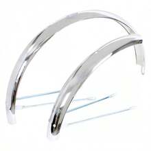 Wald Bicycle Products #952-26 Middleweight Fenders Chrome 26and#034; Cruiser - As Pic - View 2