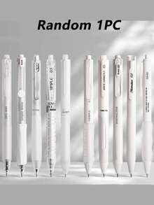 5pcs Simple & Fashionable Gel Pen Set, With 5 Different Pen Clips, Solid Colors, 0.5mm Fine Tip, Retractable, Quick-Drying, Ballpoint Pens, Suitable For Writing, Journaling, School & Office Supplies, Back To School - Multicolor - View 15
