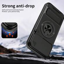 1 Giá đỡ kiêm vòng xoay 360°, kết hợp 2 trong 1 mềm và cứng, sạc không dây, chống trầy xước, chống rơi, chống bám vân tay, giá đỡ kép, bảo vệ ống kính camera, giá đỡ từ tính cho ô tô, tương thích với iPhone 17 Pro Max/16/15/14/13/12, dòng OPPO, Redmi, Moto, Transsion, v.v. - màu đen - Xem 7