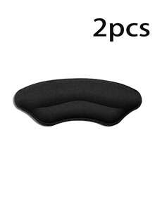2/4pcs Anti-Chafing Heel Pads, Loafer Heel Grips With Hook And Loop, Half-Size Shoe Inserts, Women's Leather Shoe Heel Anti-Slip Lip Print Pads - Multicolor - View 9