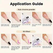 NEUZOJIT 3D Gel - Nail Art Modeling Gel, Suitable For Nail Design Autumn And Winter DIY Nail Art For Painting, Molding, Sculpting And Halloween Decoration - Gel làm móng - Xem 10