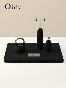 Oirlv 1 PC Black Luxury Portrait Bracelet Display Stand Jewelry Display Prop Design Jewelry Display Stand Jade Bracelet Holder - Black - View 3