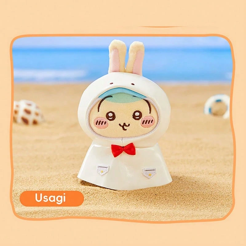 Miniso Phụ kiện áo mưa mùa hè Qianchuan Series (Hình thỏ) - Túi/Phụ kiện trang trí xách tay hình thỏ trắng chống thấm nước bằng vải nhung, 1 chiếc - Nhiều màu - Xem 1